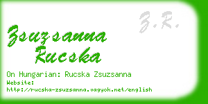 zsuzsanna rucska business card